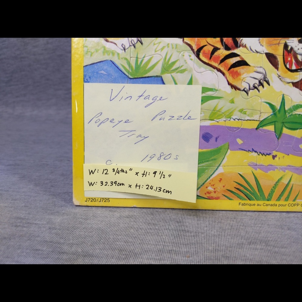 👯‍♀️Host Pick⚡️ Vintage 🇨🇦 Popeye ‘Hold that Tiger’ Puzzle - Picture 4 of 7